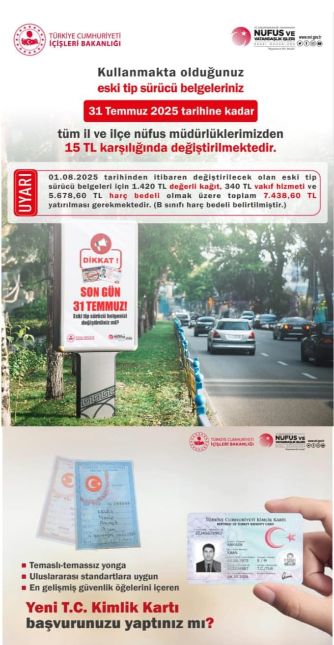 Silifke İlçe Nüfus Müdürlüğü Duyurusu